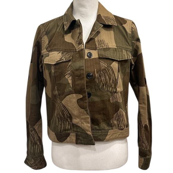 Levi’s Made & Crafted Camo Trucker Jacket Workwear Utility Heritage Streetwear - Picture 2 of 11